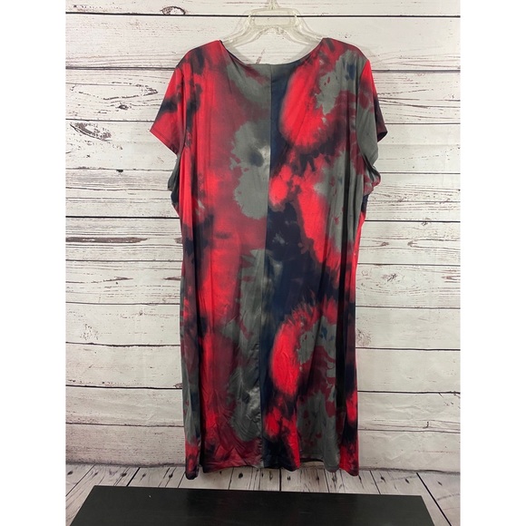 🌟HOST PICK🌟❤️🖤🤍 Tie Dye BodyCon Dress Size 26/28 - Picture 5 of 6